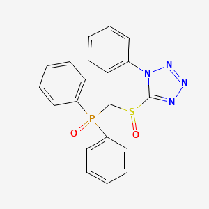 Diphenyl(((1-phenyl-1H-tetrazol-5-yl)sulfinyl)methyl)phosphine oxide