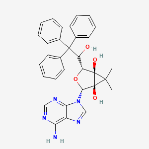 (1R,2R,4R,5R)-2-(6-Amino-9H-purin-9-yl)-4-(1-hydroxy-2,2,2-triphenylethyl)-6,6-dimethyl-3-oxabicyclo[3.1.0]hexane-1,5-diol