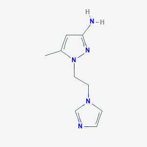 1-[2-(1H-Imidazol-1-yl)ethyl]-5-methyl-1H-pyrazol-3-amine