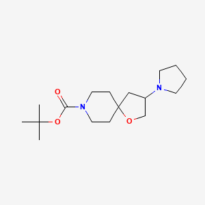 tert-Butyl 3-(pyrrolidin-1-yl)-1-oxa-8-azaspiro[4.5]decane-8-carboxylate