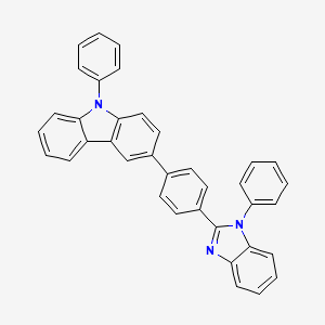 9-Phenyl-3-(4-(1-phenyl-1H-benzo[d]imidazol-2-yl)phenyl)-9H-carbazole