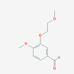 molecular formula C11H14O4 B1309041 4-Methoxy-3-(2-methoxy-ethoxy)-benzaldehyde CAS No. 116168-89-9