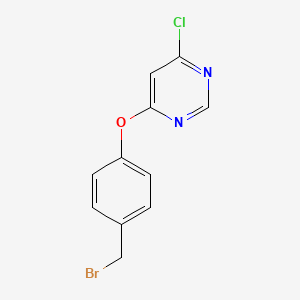 4-(4-(Bromomethyl)phenoxy)-6-chloropyrimidine