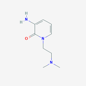 molecular formula C9H15N3O B13090441 3-Amino-1-(2-dimethylamino-ethyl)-1H-pyridin-2-one 