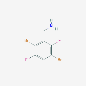 (2,5-Dibromo-3,6-difluorophenyl)methanamine