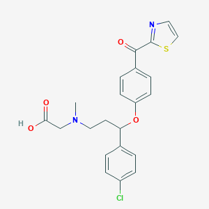 B130905 N-[2-(1H-1,2,4-triazol-5-ylmethyl)-3,4-dihydro-1H-isoquinolin-6-yl]-2-[4-(trifluoromethyl)phenyl]benzamide CAS No. 186390-48-7