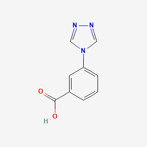 molecular formula C9H7N3O2 B1309051 3-(4H-1,2,4-三唑-4-基)苯甲酸 CAS No. 335255-80-6
