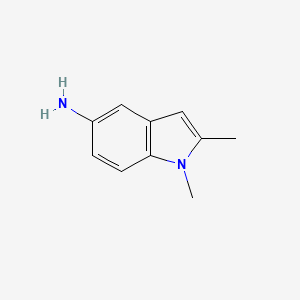 molecular formula C10H12N2 B1309053 1,2-二甲基-1H-吲哚-5-胺 CAS No. 7570-48-1