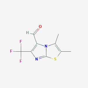 2,3-Dimethyl-6-(trifluoromethyl)imidazo[2,1-b]thiazole-5-carbaldehyde