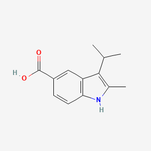 molecular formula C13H15NO2 B1309056 3-异丙基-2-甲基-1H-吲哚-5-羧酸 CAS No. 54233-21-5
