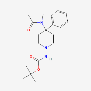 tert-Butyl (4-(N-methylacetamido)-4-phenylpiperidin-1-yl)carbamate