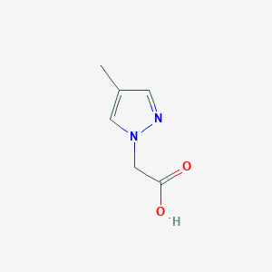 molecular formula C6H8N2O2 B1309059 2-(4-甲基-1H-吡唑-1-基)乙酸 CAS No. 956364-44-6