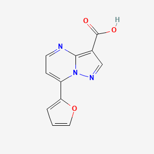 B1309064 7-Furan-2-yl-pyrazolo[1,5-a]pyrimidine-3-carboxylic acid CAS No. 869947-18-2