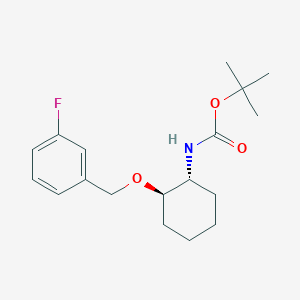 tert-Butyl ((1R,2R)-2-((3-fluorobenzyl)oxy)cyclohexyl)carbamate