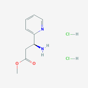 (S)-Methyl 3-amino-3-(pyridin-2-yl)propanoate dihydrochloride