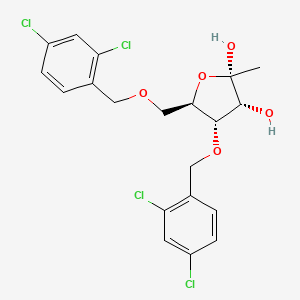 (2S,3R,4S,5R)-4-((2,4-Dichlorobenzyl)oxy)-5-(((2,4-dichlorobenzyl)oxy)methyl)-2-methyltetrahydrofuran-2,3-diol