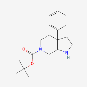 tert-Butyl 3a-phenylhexahydro-1H-pyrrolo[2,3-c]pyridine-6(2H)-carboxylate