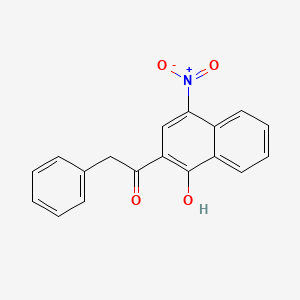 1-(1-Hydroxy-4-nitronaphthalen-2-yl)-2-phenylethanone