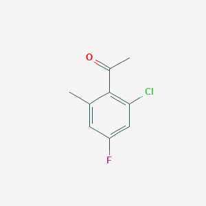 1-(2-Chloro-4-fluoro-6-methylphenyl)ethanone