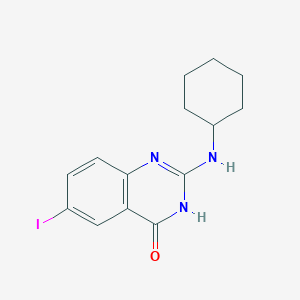 2-(Cyclohexylamino)-6-iodoquinazolin-4(3H)-one