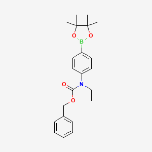 Benzyl ethyl(4-(4,4,5,5-tetramethyl-1,3,2-dioxaborolan-2-yl)phenyl)carbamate