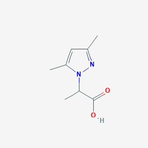 molecular formula C8H12N2O2 B1309139 2-(3,5-dimethyl-1H-pyrazol-1-yl)propanoic acid CAS No. 956508-33-1