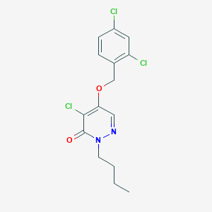 2-Butyl-4-chloro-5-[(2,4-dichlorophenyl)methoxy]pyridazin-3(2H)-one