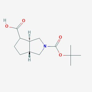 trans-2-(tert-Butoxycarbonyl)octahydrocyclopenta[c]pyrrole-4-carboxylic acid