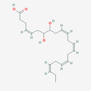 molecular formula C22H34O4 B130916 (+/-)-7,8-dihydroxy-4Z,10Z,13Z,16Z,19Z-docosapentaenoic acid CAS No. 168111-93-1