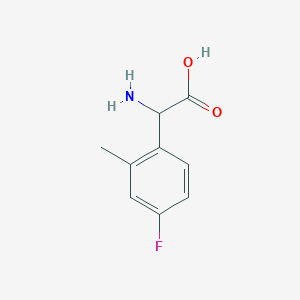B1309174 4-Fluoro-2-methyl-DL-phenylglycine CAS No. 1039620-35-3
