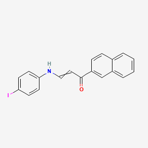 3-(4-Iodoanilino)-1-(2-naphthyl)-2-propen-1-one