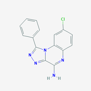 molecular formula C15H10ClN5 B130919 8-Chloro-1-phenyl-[1,2,4]triazolo[4,3-a]quinoxalin-4-amine CAS No. 91896-58-1