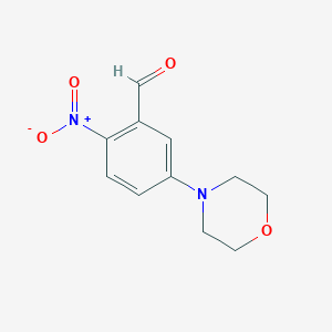B1309195 5-Morpholino-2-nitrobenzaldehyde CAS No. 113259-81-7