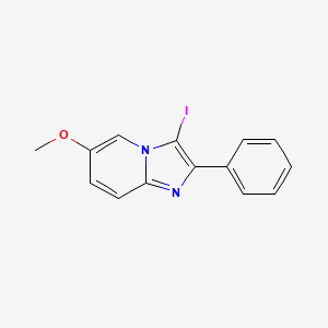 3-Iodo-6-methoxy-2-phenylimidazo[1,2-A]pyridine