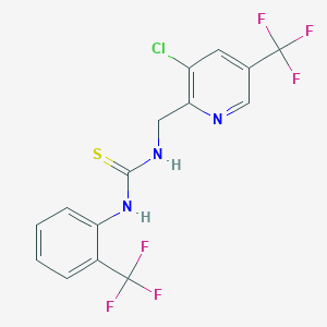 1-((3-Chloro-5-(trifluoromethyl)pyridin-2-yl)methyl)-3-(2-(trifluoromethyl)phenyl)thiourea