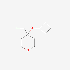 4-Cyclobutoxy-4-(iodomethyl)oxane