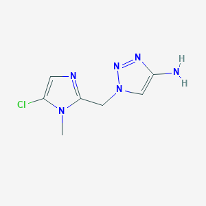 1-[(5-Chloro-1-methyl-1H-imidazol-2-yl)methyl]-1H-1,2,3-triazol-4-amine