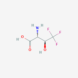 molecular formula C4H6F3NO3 B13092137 (2R,3S)-2-amino-4,4,4-trifluoro-3-hydroxybutanoic acid 