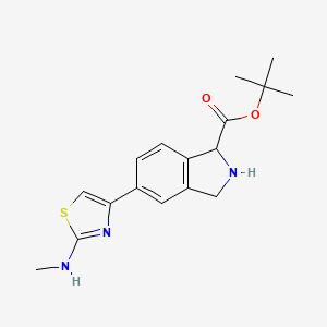 tert-Butyl 5-(2-(methylamino)thiazol-4-yl)isoindoline-1-carboxylate