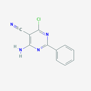 4-Amino-6-chloro-2-phenylpyrimidine-5-carbonitrile