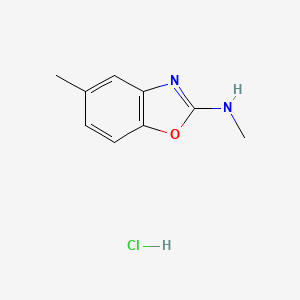 (5-Methyl-1,3-benzoxazol-2-yl)methylaminehydrochloride