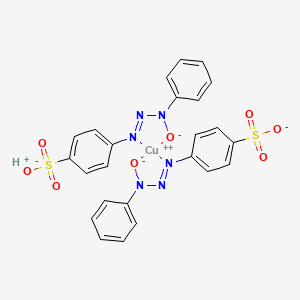 Cuprate(2-),bis[4-(3-hydroxy-3-phenyl-1-triazenyl)benzenesulfonato(2-)]-,dihydrogen