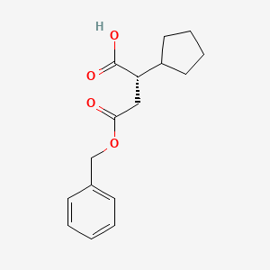 (S)-4-(Benzyloxy)-2-cyclopentyl-4-oxobutanoic acid