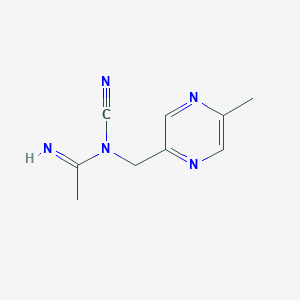 N-Cyano-N-((5-methylpyrazin-2-yl)methyl)acetimidamide