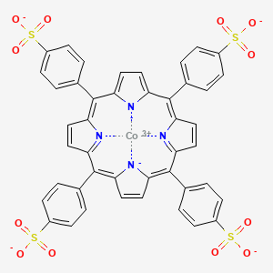 cobalt(3+);4-[10,15,20-tris(4-sulfonatophenyl)porphyrin-22,24-diid-5-yl]benzenesulfonate