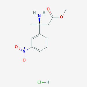 (S)-Methyl 3-amino-3-(3-nitrophenyl)butanoate hydrochloride