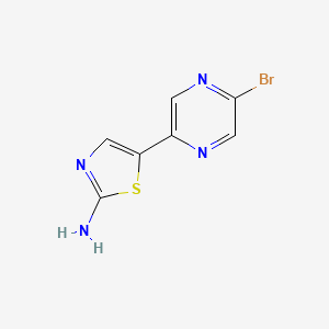 5-(5-Bromopyrazin-2-yl)thiazol-2-amine