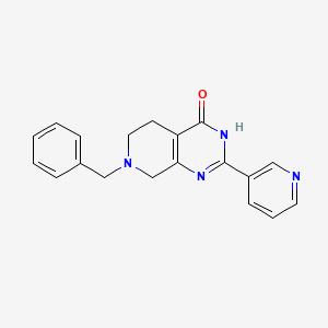 7-Benzyl-2-(pyridin-3-yl)-5,6,7,8-tetrahydropyrido[3,4-d]pyrimidin-4(3H)-one