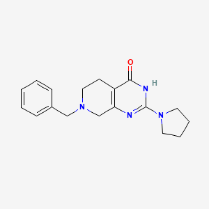 7-Benzyl-2-(pyrrolidin-1-yl)-5,6,7,8-tetrahydropyrido[3,4-d]pyrimidin-4(3H)-one