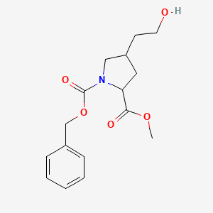 1-Benzyl 2-methyl 4-(2-hydroxyethyl)pyrrolidine-1,2-dicarboxylate